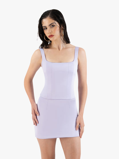 SALTY CORSET TOP IN LILAC