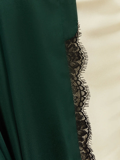 LAYALI KIMONO IN EMERALD GREEN