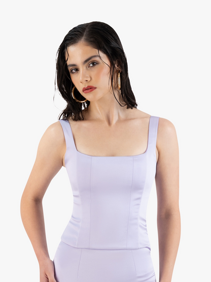 SALTY CORSET TOP IN LILAC
